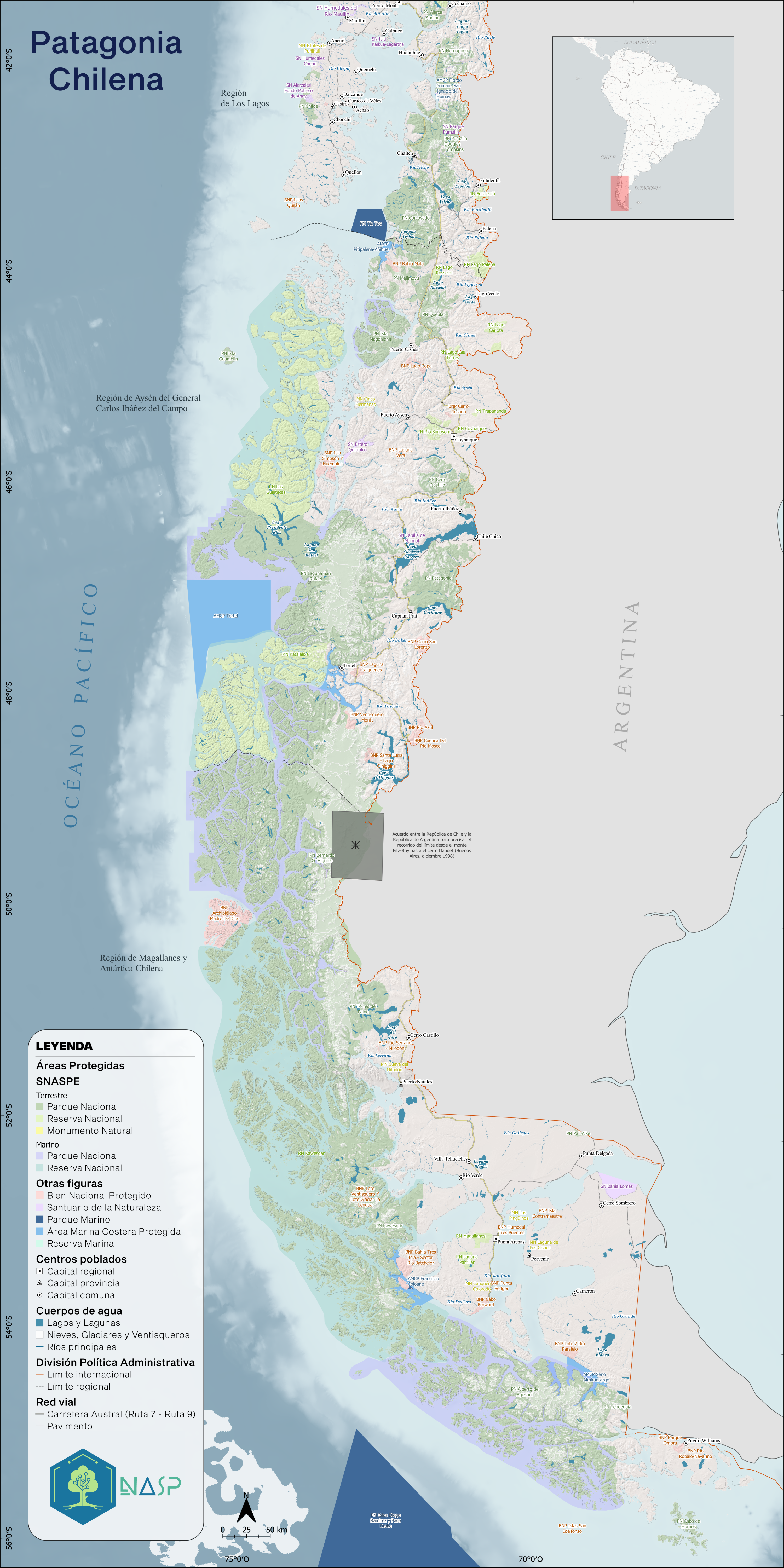 Áreas protegidas de la Patagonia chilena